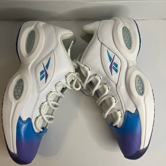 Reebok Men's Question Low Basketball Shoes GV7629 Radiant Aqua/Hyper Purple Sz12 - Picture 13 of 13